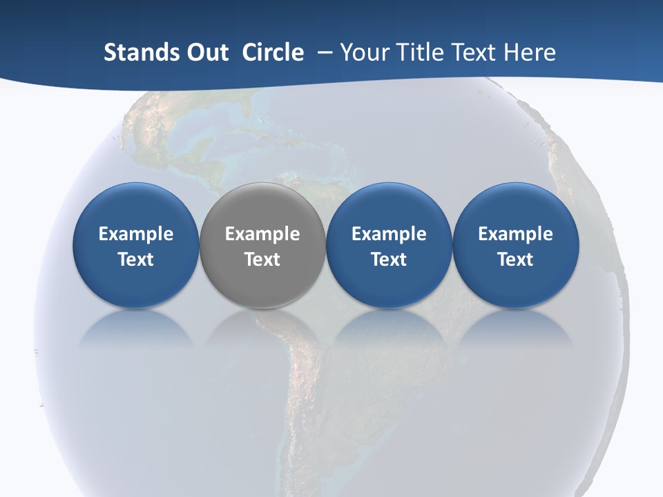 Continents On Earth PowerPoint Template