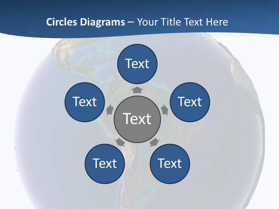 Continents On Earth PowerPoint Template