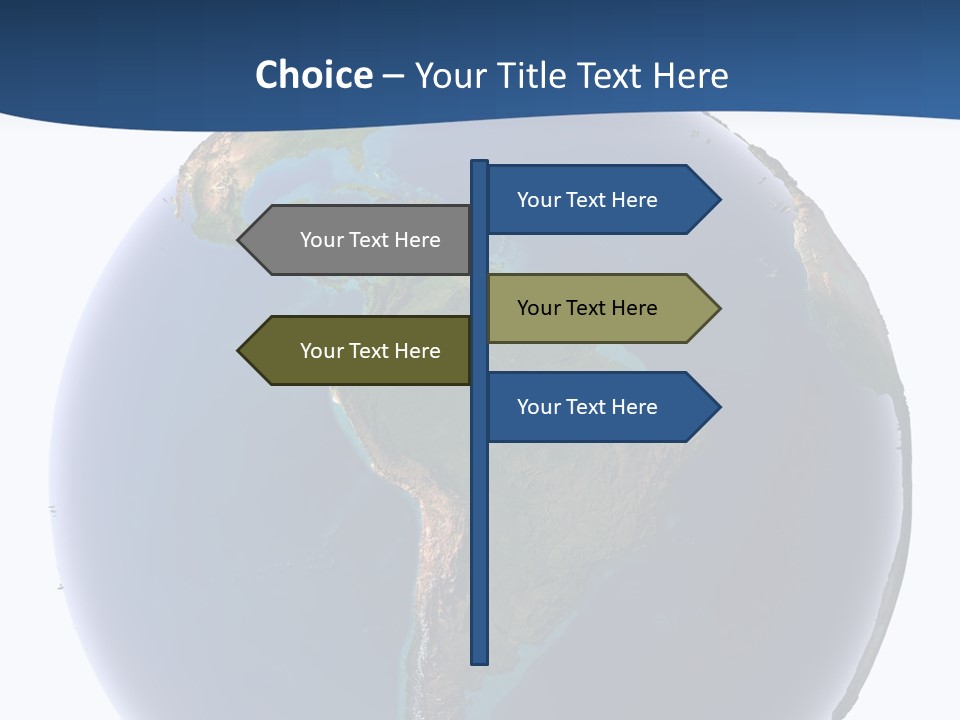 Continents On Earth PowerPoint Template