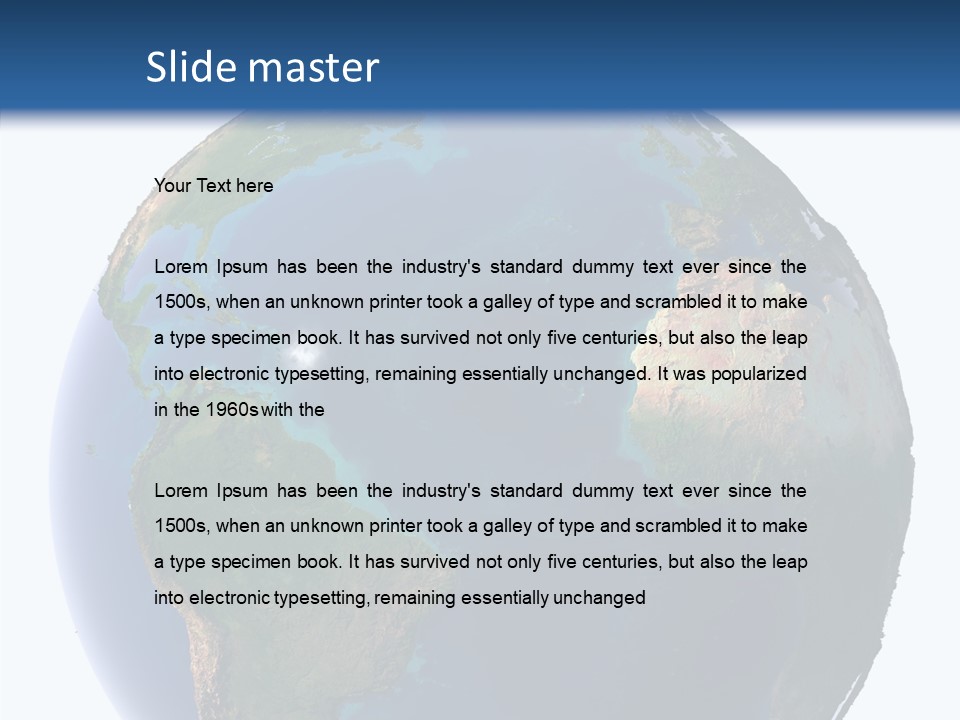 Planet Earth Water PowerPoint Template