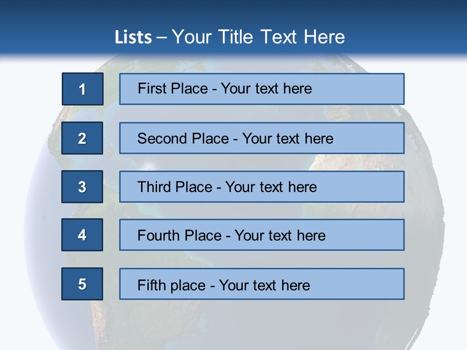 Planet Earth Water PowerPoint Template