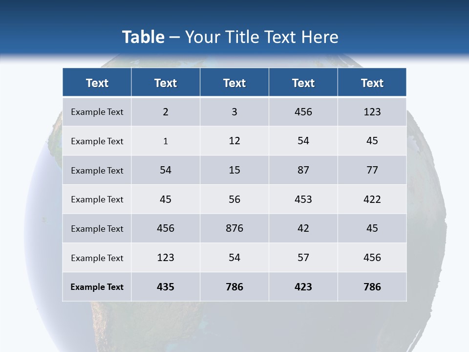 Planet Earth Water PowerPoint Template
