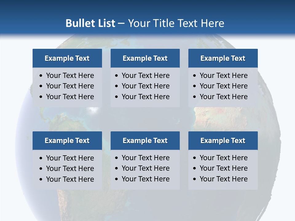 Planet Earth Water PowerPoint Template