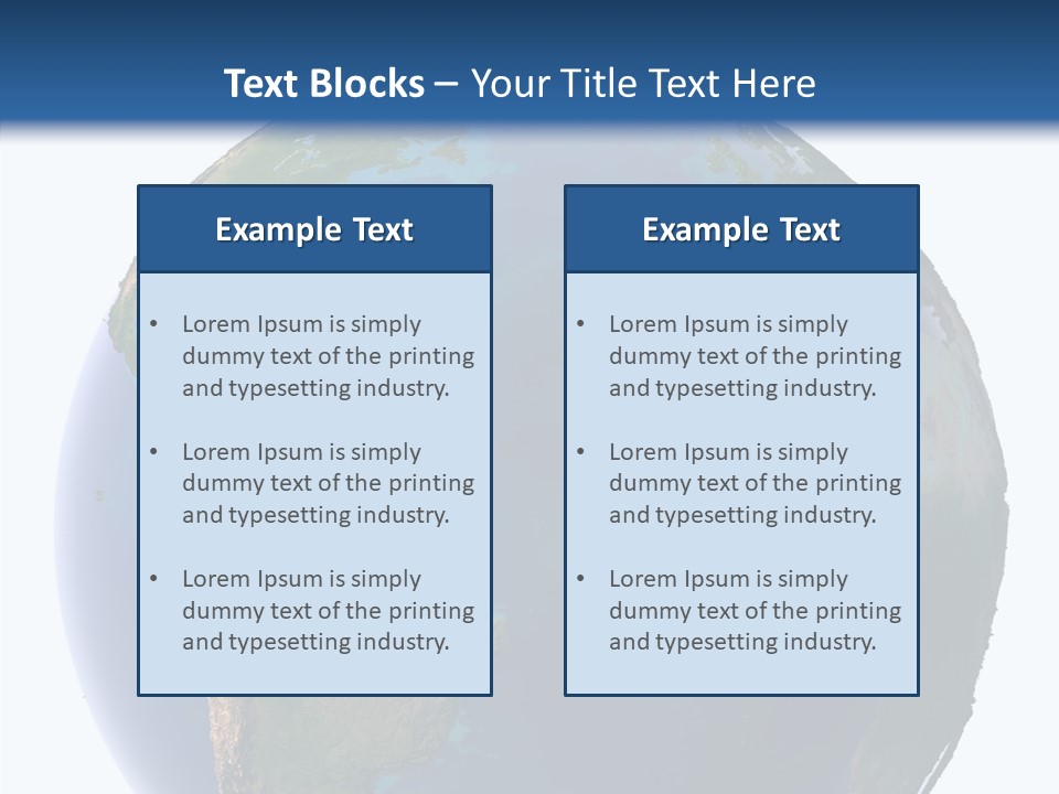 Planet Earth Water PowerPoint Template