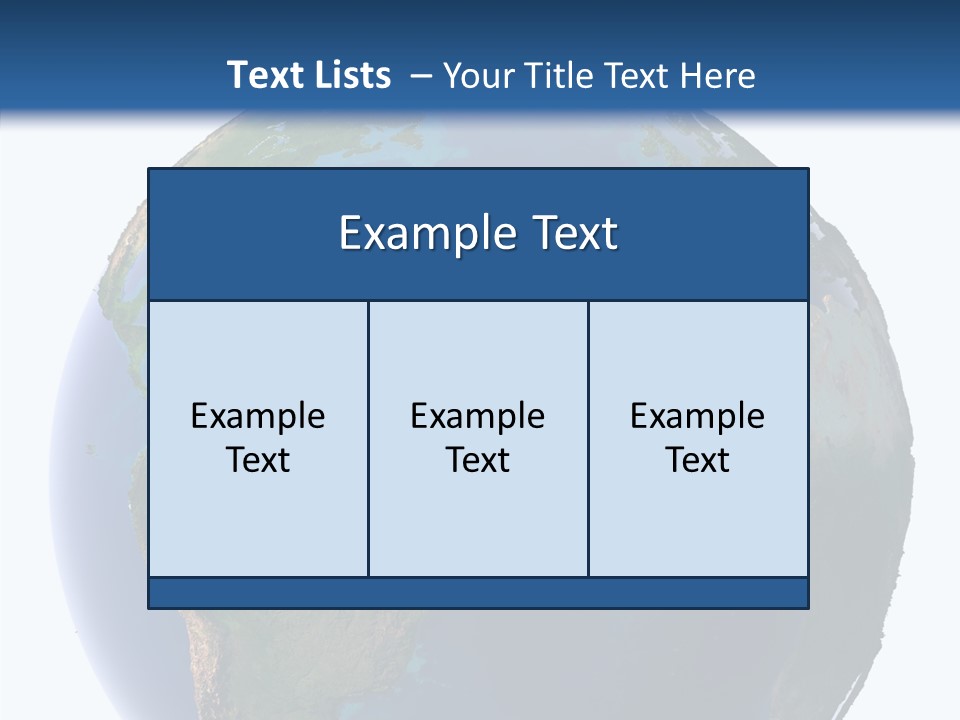 Planet Earth Water PowerPoint Template