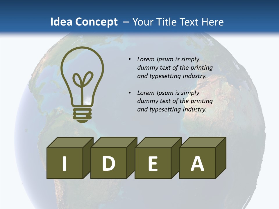 Planet Earth Water PowerPoint Template