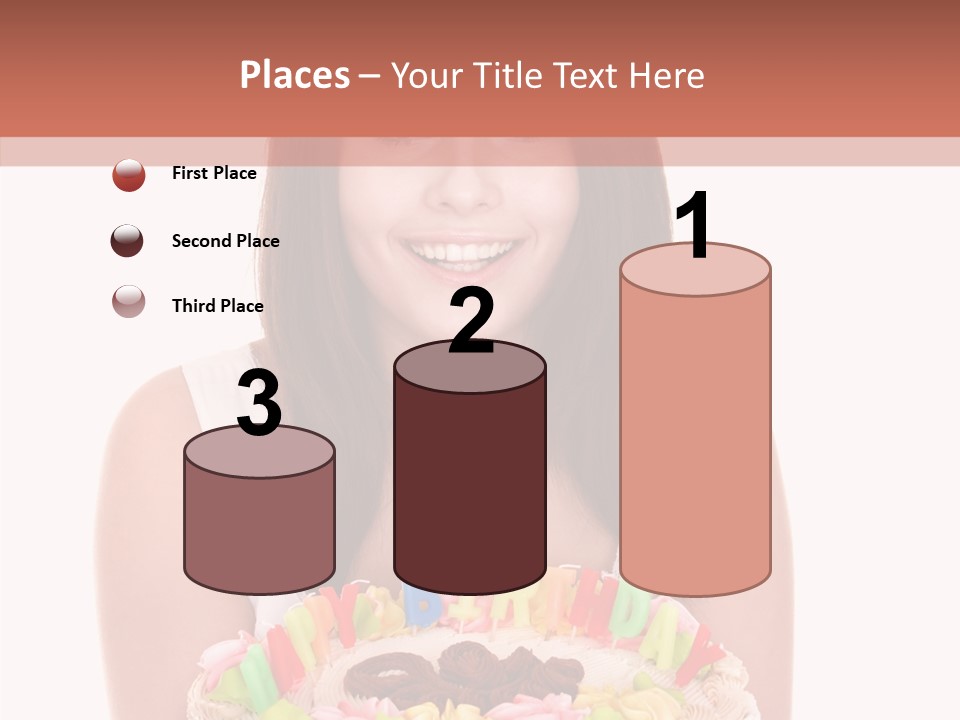 Holding A Cake PowerPoint Template