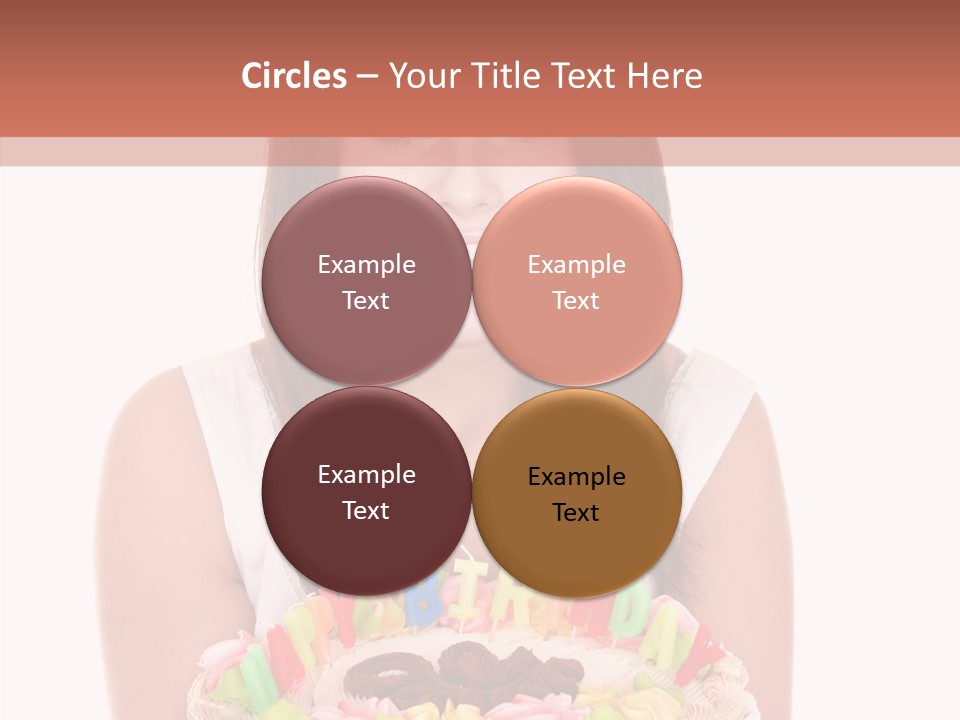 Holding A Cake PowerPoint Template