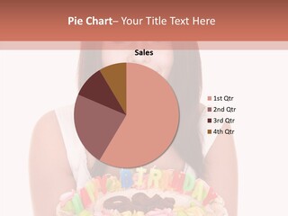 Holding A Cake PowerPoint Template