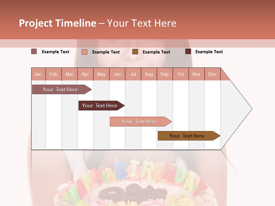 Holding A Cake PowerPoint Template