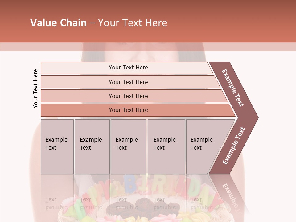 Holding A Cake PowerPoint Template