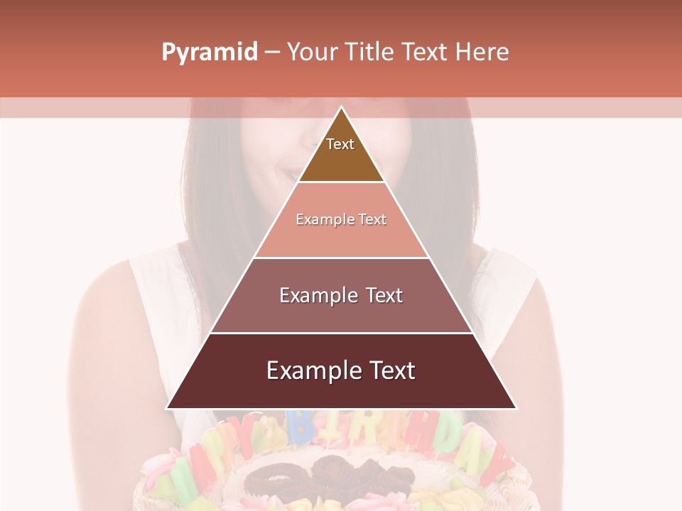 Holding A Cake PowerPoint Template