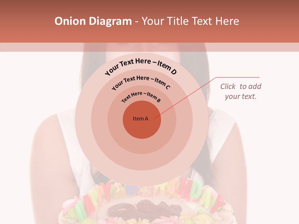 Holding A Cake PowerPoint Template