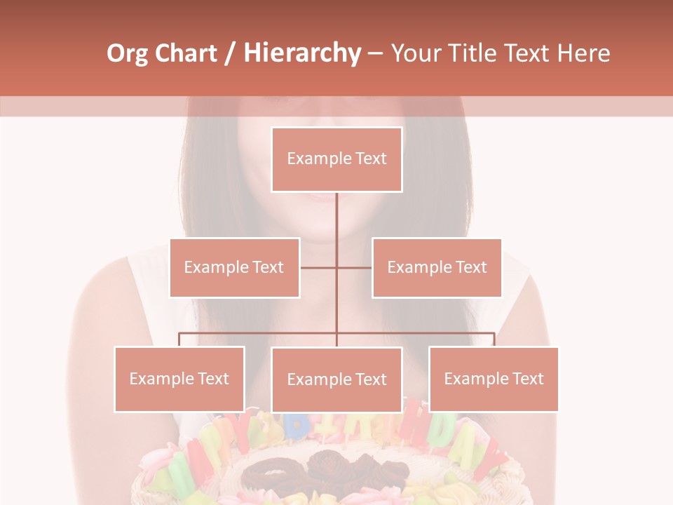 Holding A Cake PowerPoint Template