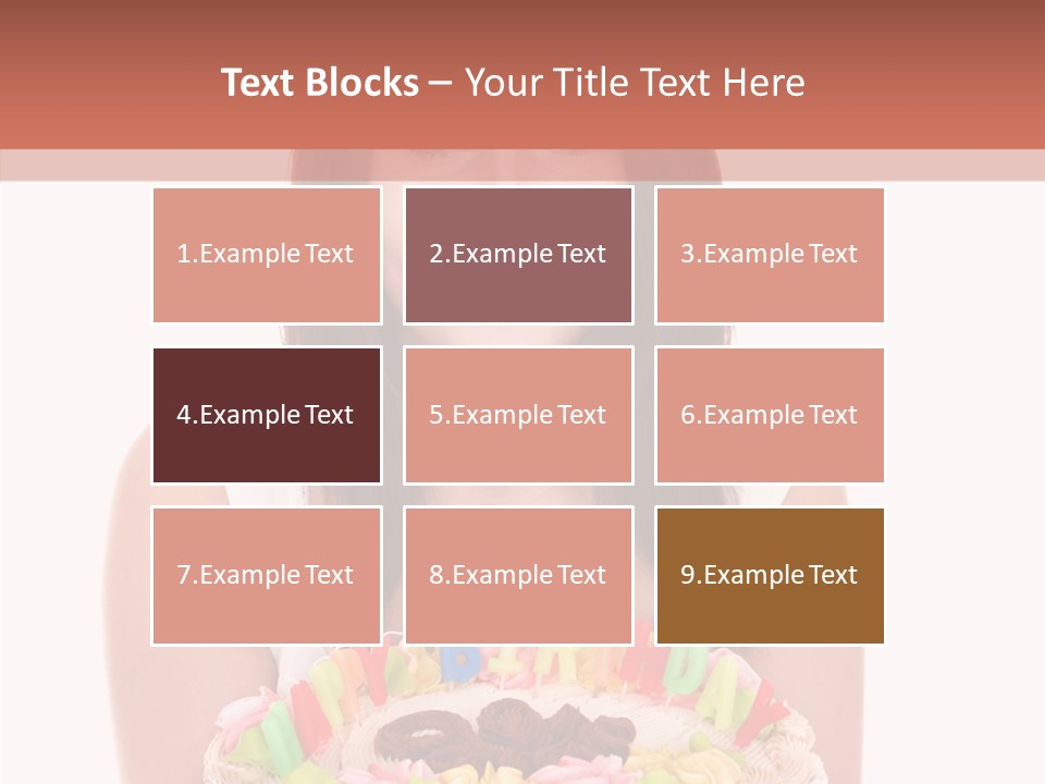 Holding A Cake PowerPoint Template