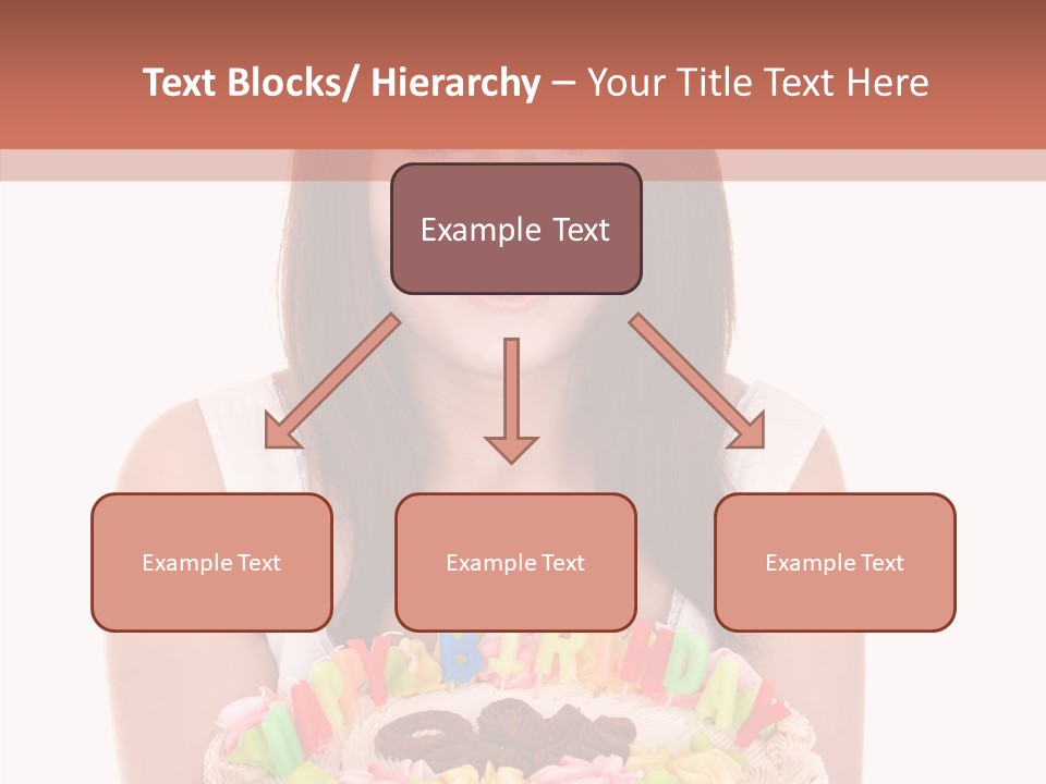 Holding A Cake PowerPoint Template