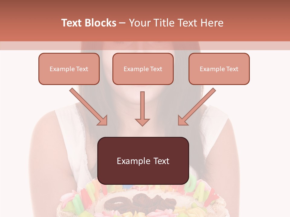 Holding A Cake PowerPoint Template