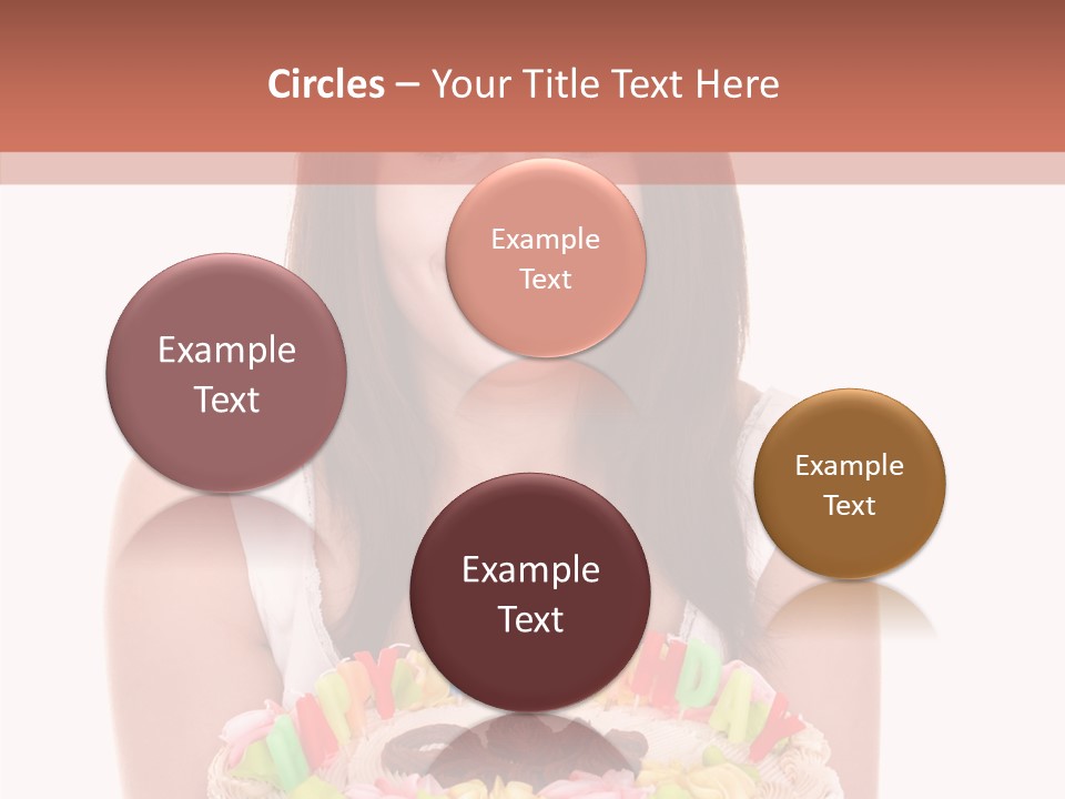 Holding A Cake PowerPoint Template