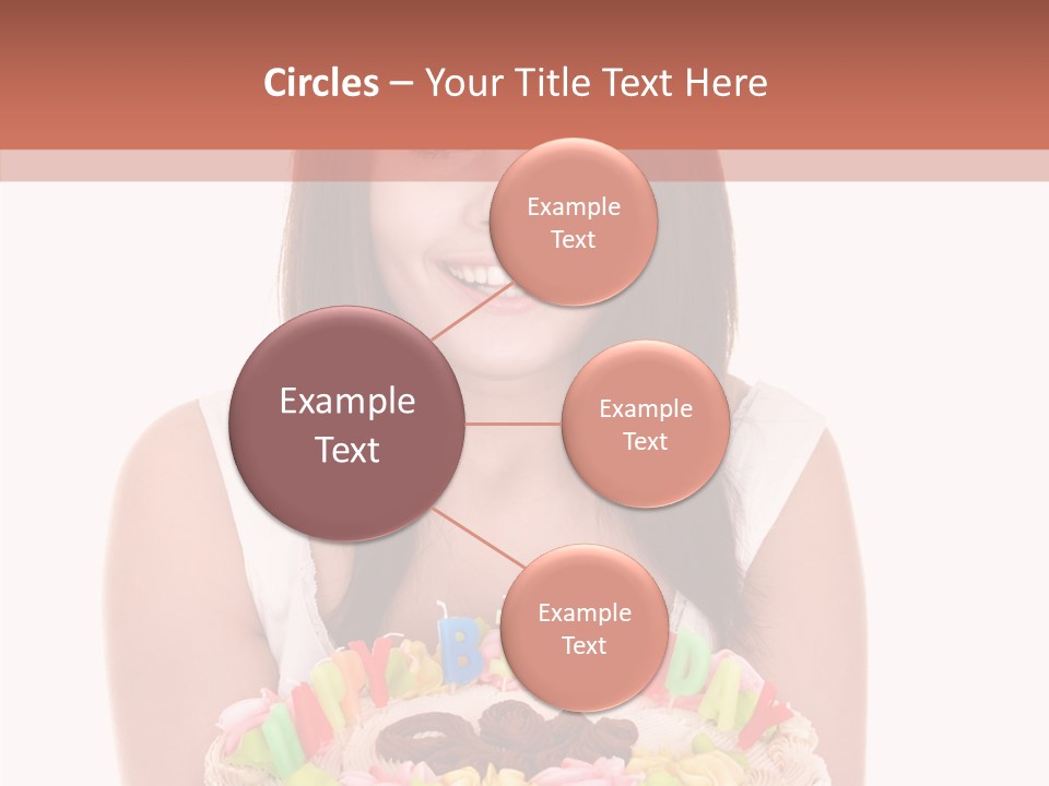 Holding A Cake PowerPoint Template
