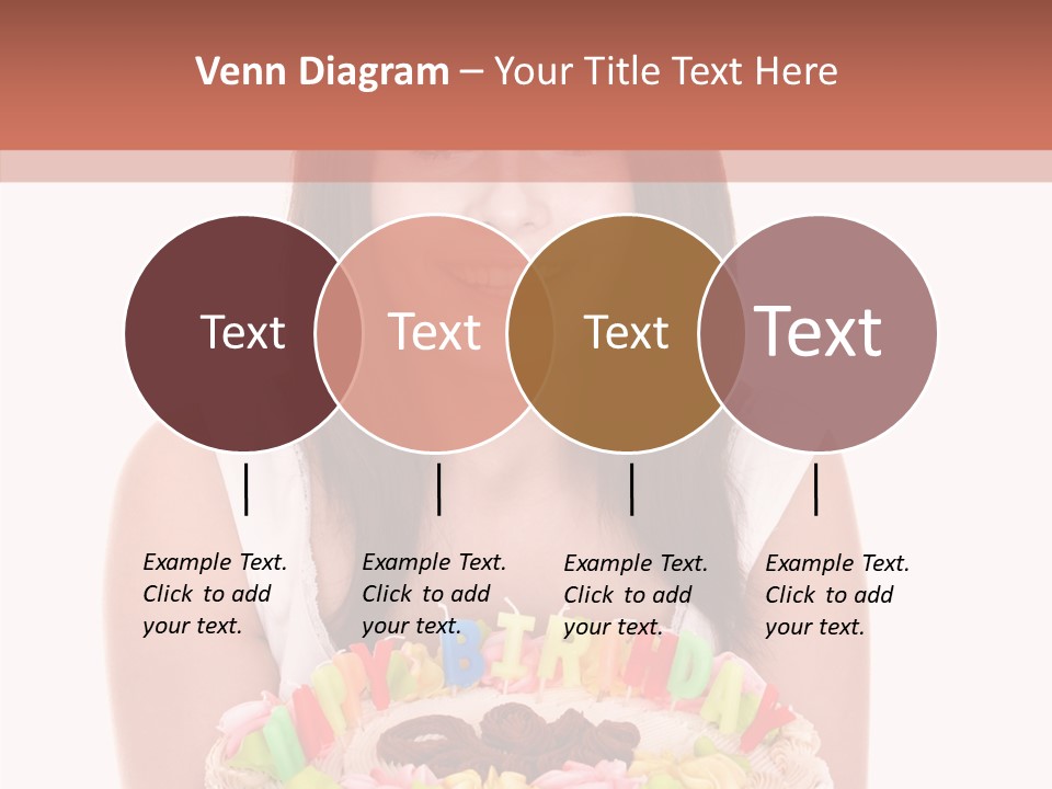 Holding A Cake PowerPoint Template