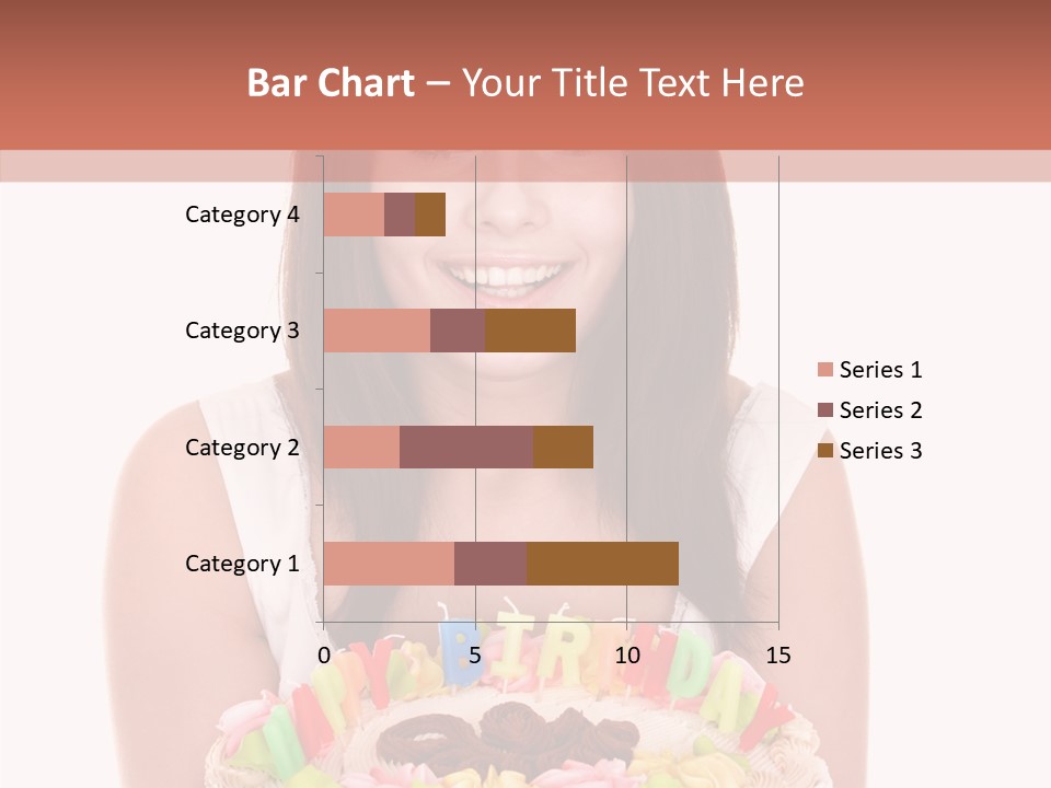 Holding A Cake PowerPoint Template