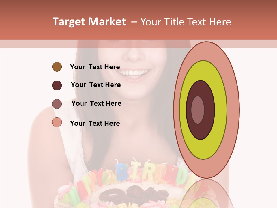 Holding A Cake PowerPoint Template