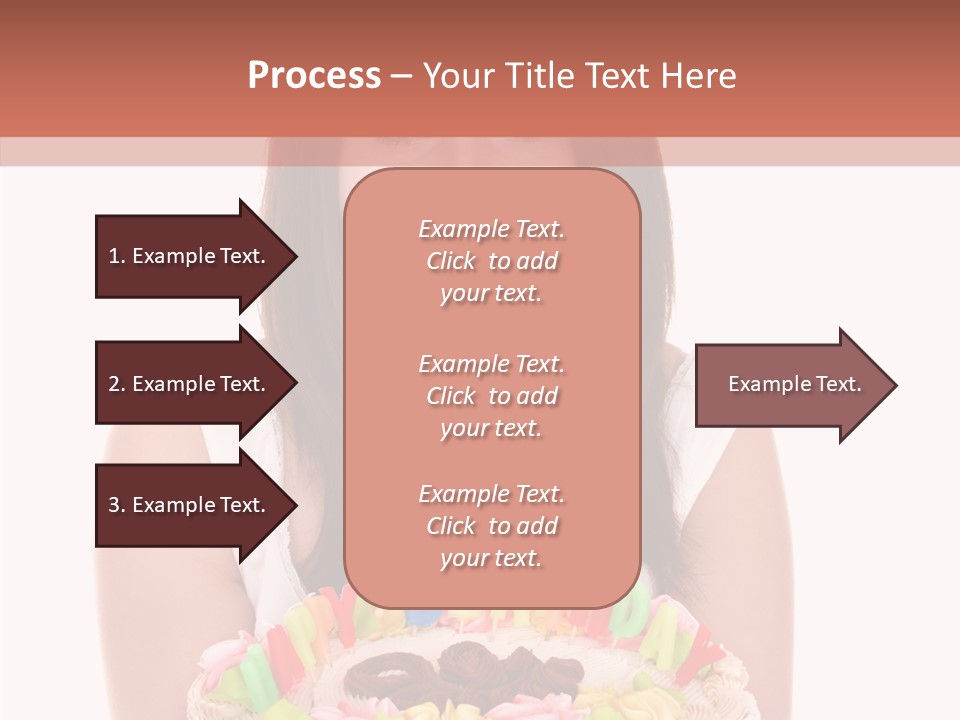 Holding A Cake PowerPoint Template