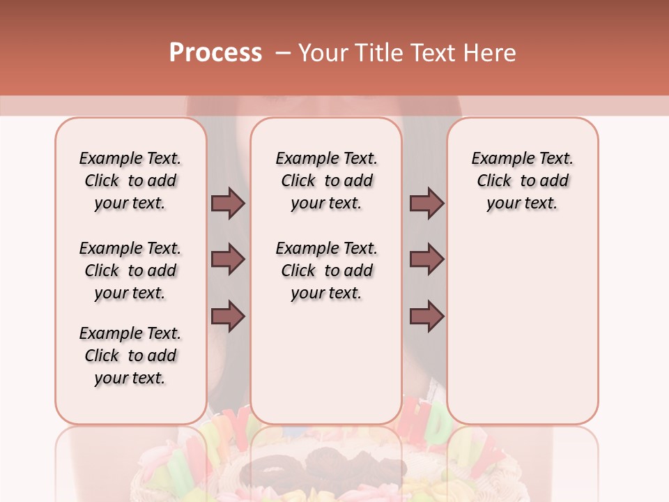 Holding A Cake PowerPoint Template