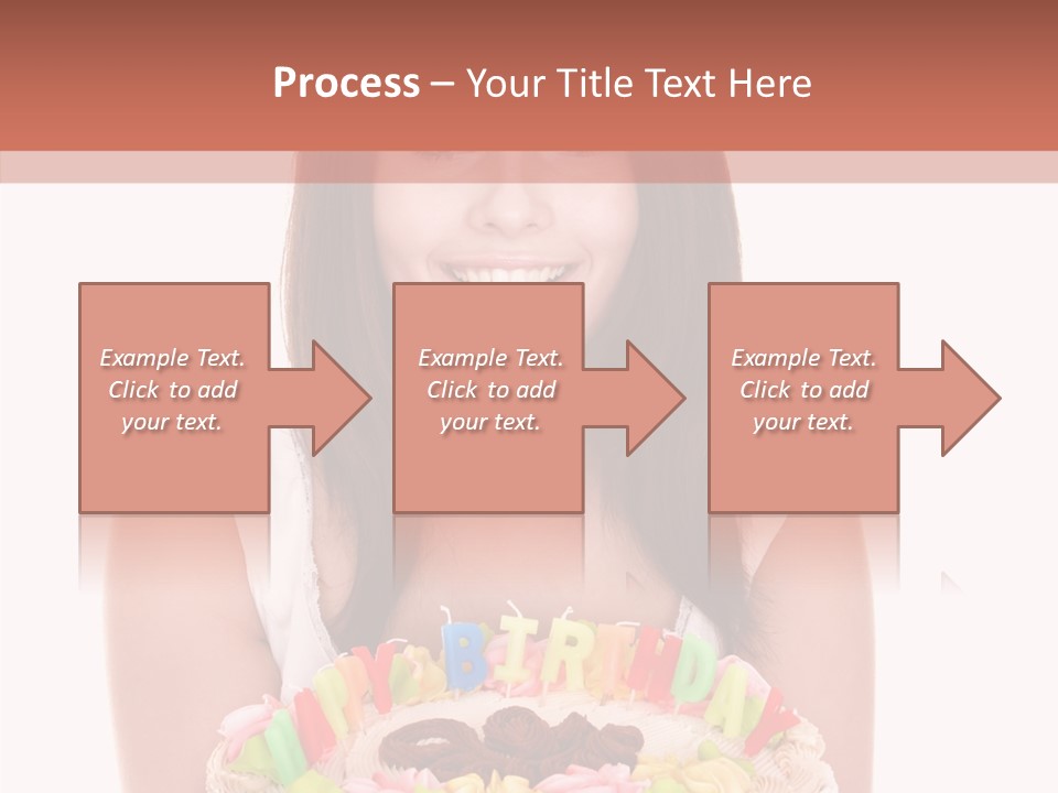Holding A Cake PowerPoint Template