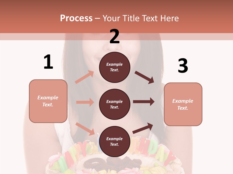 Holding A Cake PowerPoint Template