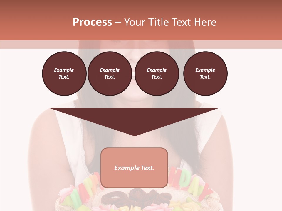 Holding A Cake PowerPoint Template