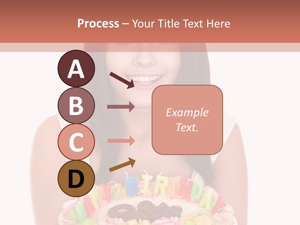 Holding A Cake PowerPoint Template