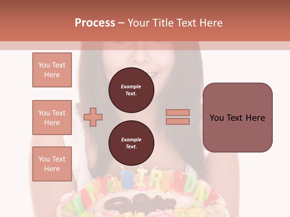 Holding A Cake PowerPoint Template
