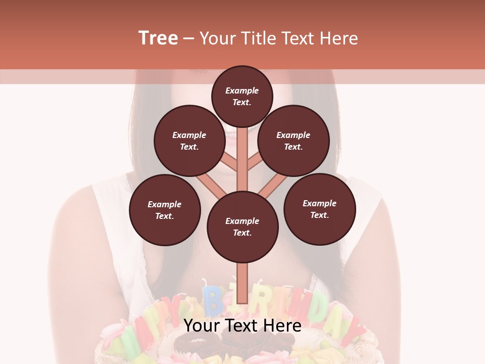 Holding A Cake PowerPoint Template
