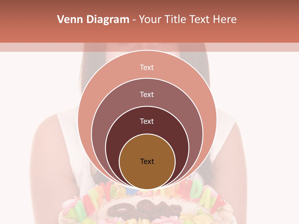 Holding A Cake PowerPoint Template