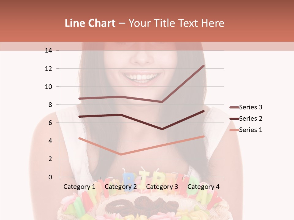 Holding A Cake PowerPoint Template