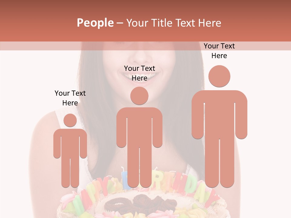 Holding A Cake PowerPoint Template
