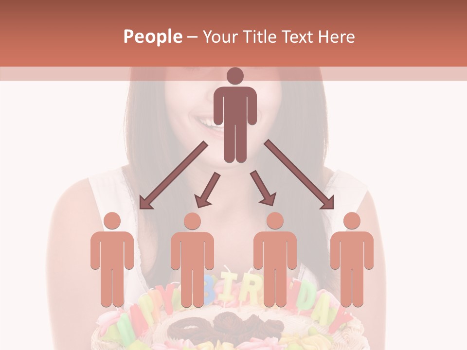 Holding A Cake PowerPoint Template