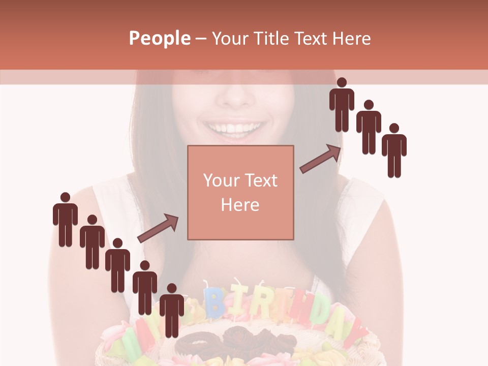 Holding A Cake PowerPoint Template
