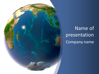 Indian Ocean On Earth PowerPoint Template