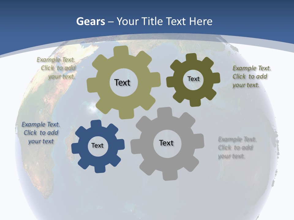 Indian Ocean On Earth PowerPoint Template