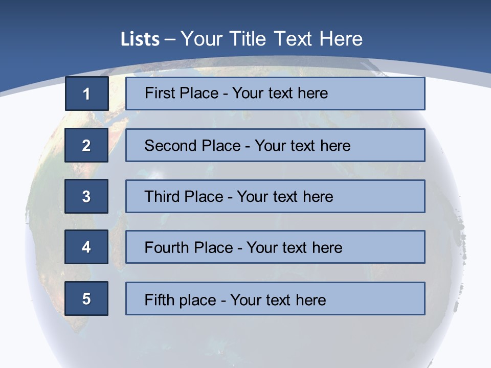 Indian Ocean On Earth PowerPoint Template