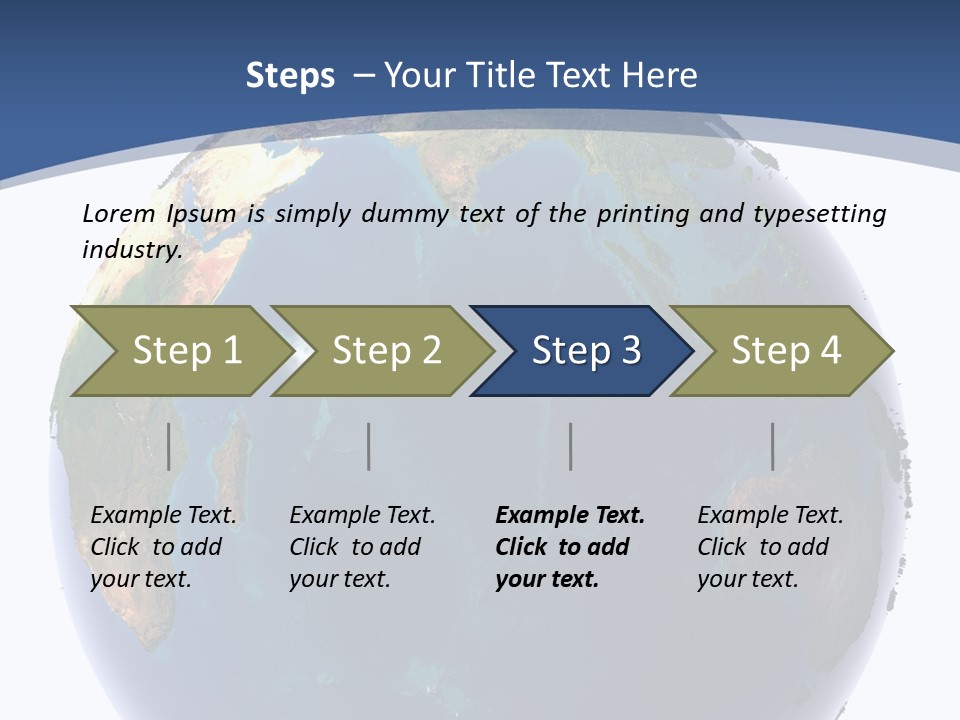 Indian Ocean On Earth PowerPoint Template