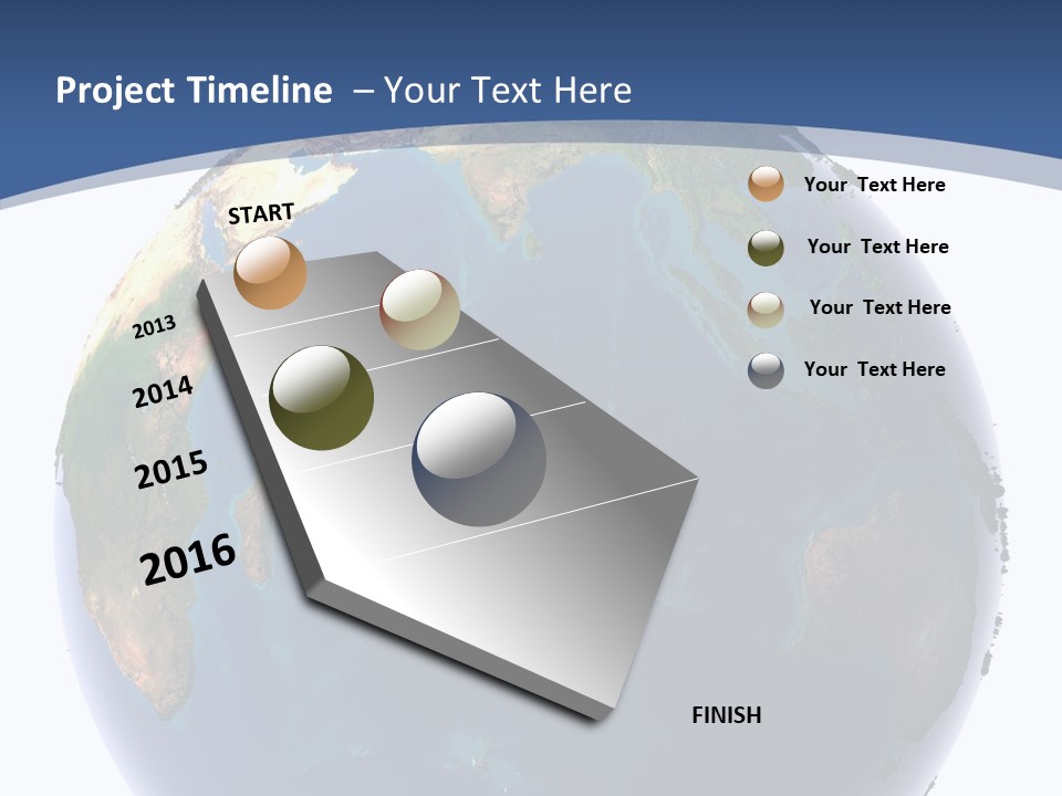 Indian Ocean On Earth PowerPoint Template