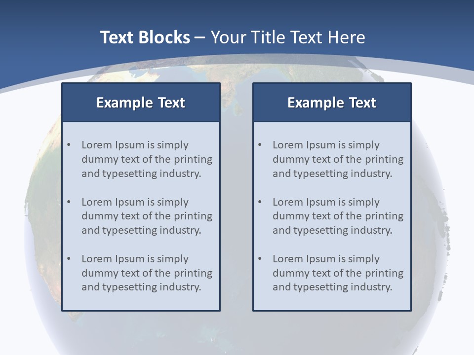 Indian Ocean On Earth PowerPoint Template