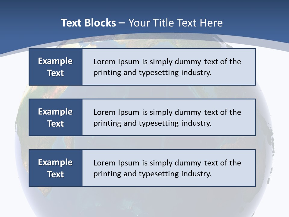 Indian Ocean On Earth PowerPoint Template