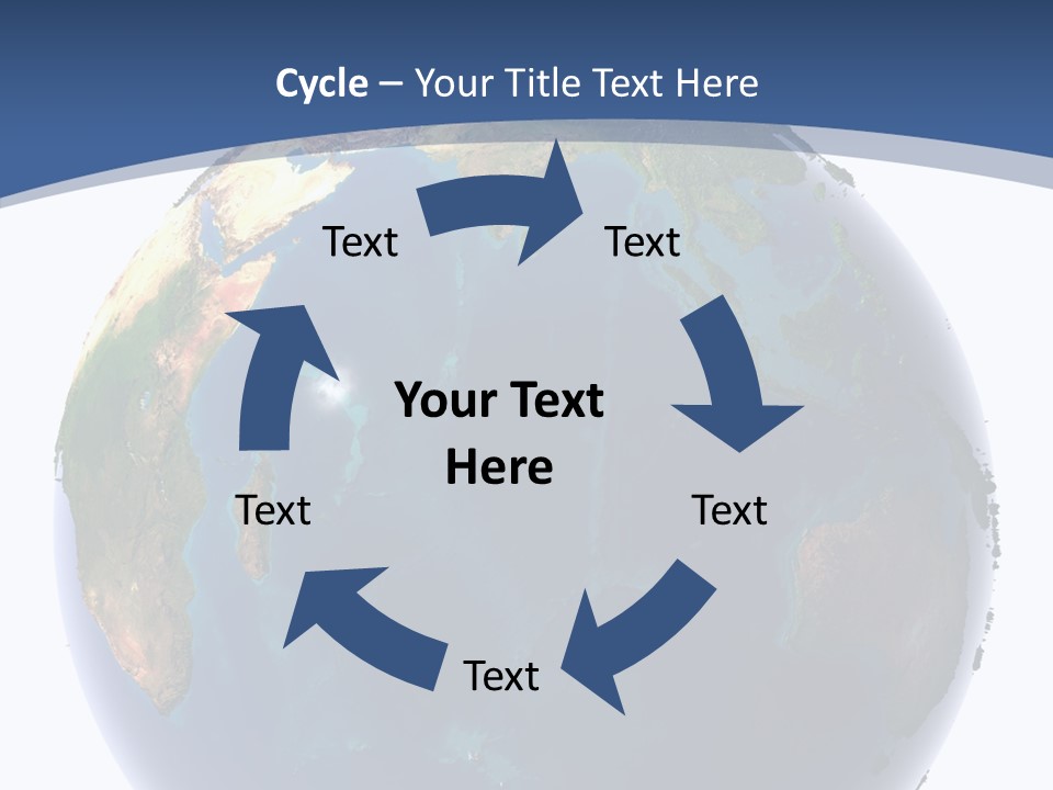 Indian Ocean On Earth PowerPoint Template