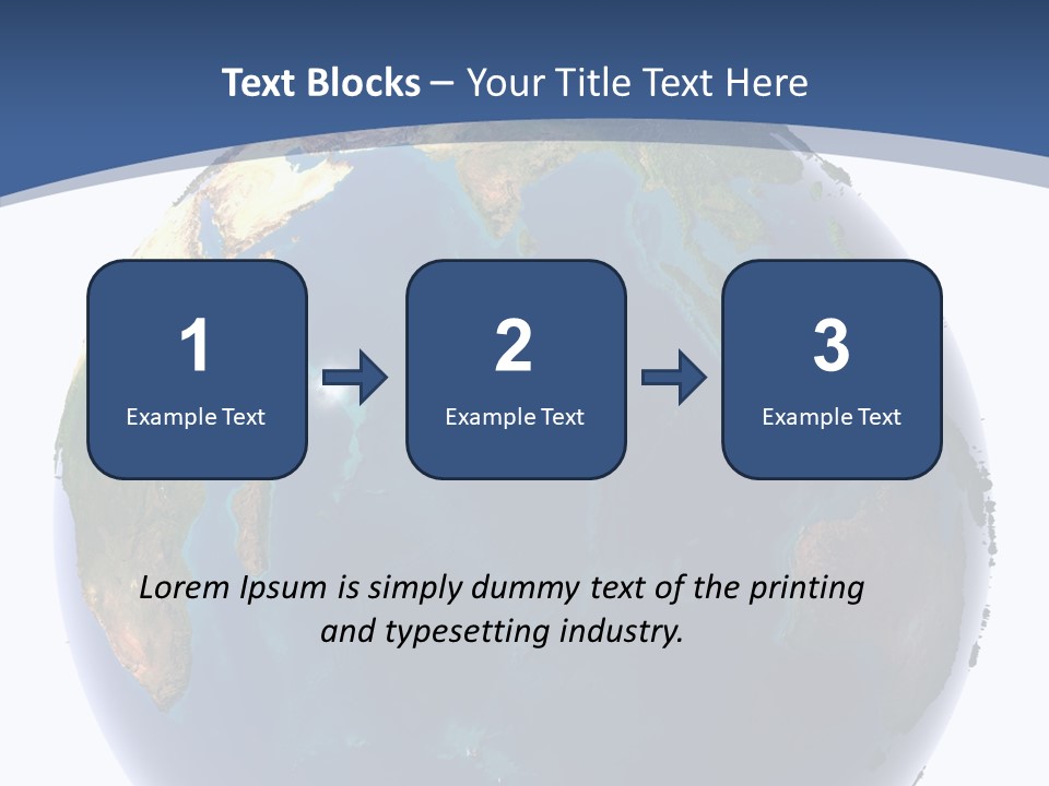 Indian Ocean On Earth PowerPoint Template