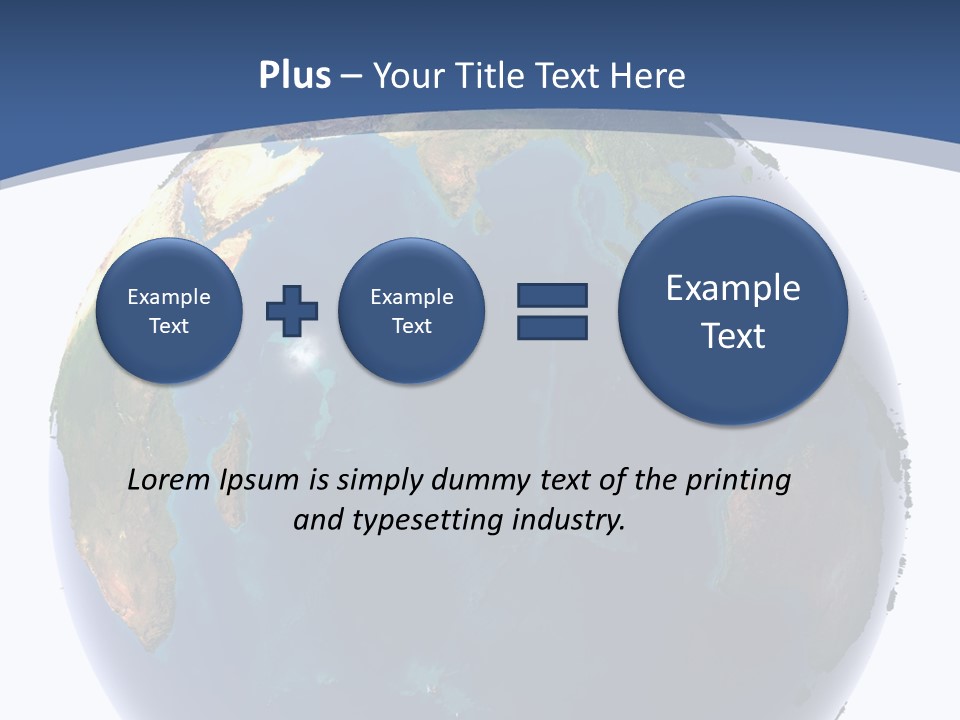 Indian Ocean On Earth PowerPoint Template
