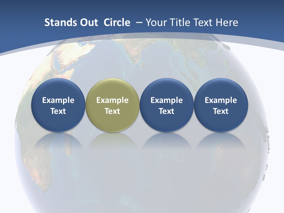 Indian Ocean On Earth PowerPoint Template